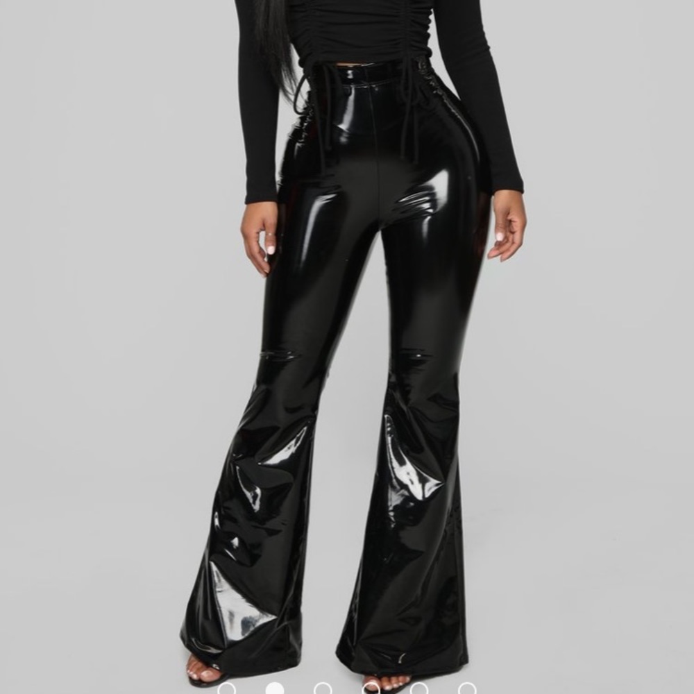 Fashion Nova Latex Flare Pants